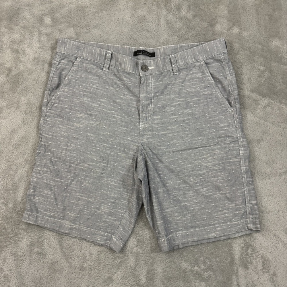 Marc Anthony Shorts Mens 34 Gray Golf Chino Lightweight Flex Stretch Slim Active